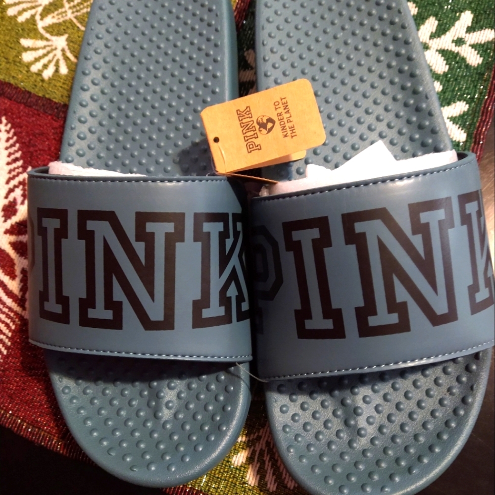 pink Victoria secret slides